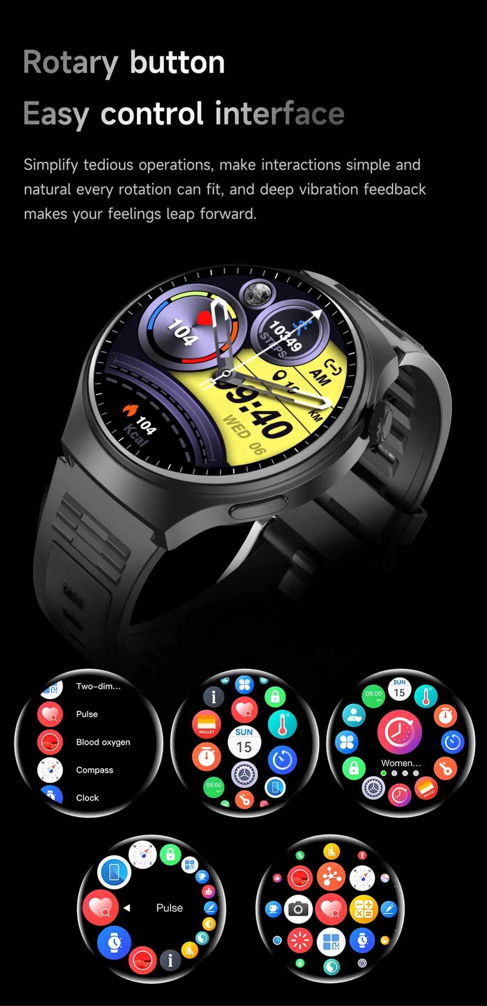 G.L Wear 2026 New Men's Smart Watch HD Display Health Tracking Bluetooth Calling Voice Assistant Sports Smartwatch