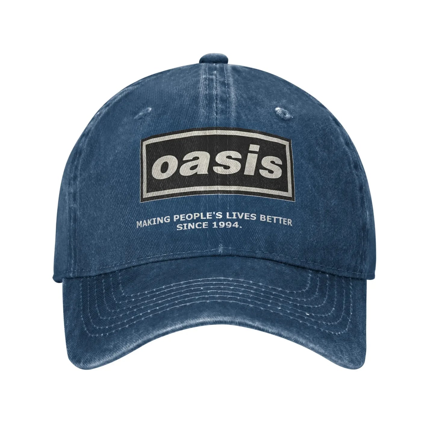 Oasi Band Logo Casual Baseball Cap Trucker Hot Sale Hiking Fishing Hip Hop Hats Fashion Men's Baseball Cap