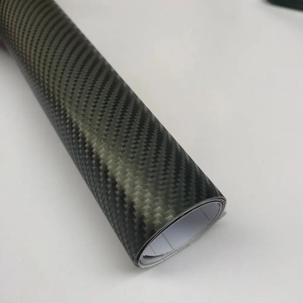 3D 4D 5D Carbon Fiber Vinyl Wrap Film – Black Matte Car Sticker for Car, Laptop, Phone & Motorcycle