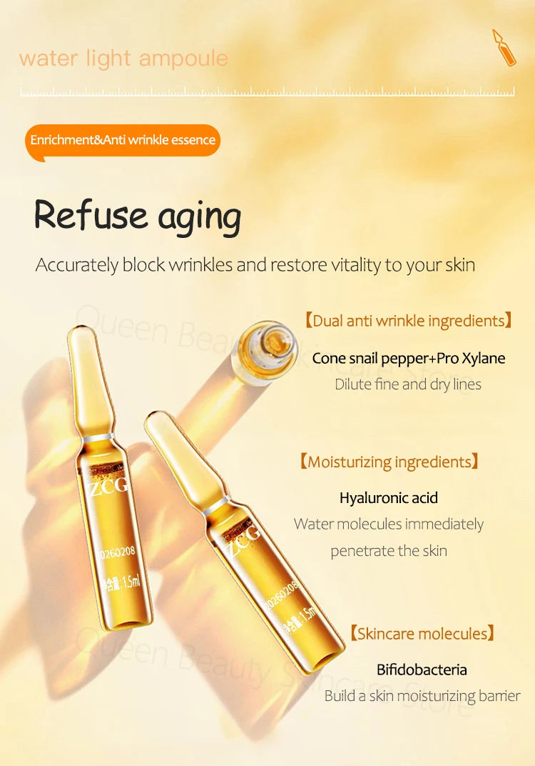 Peptide Anti Wrinkle Aging Ampoule Ginseng Extract Serum Pro Xylane Firming Essence Collagen Hyaluronic Acid Skin Care Products