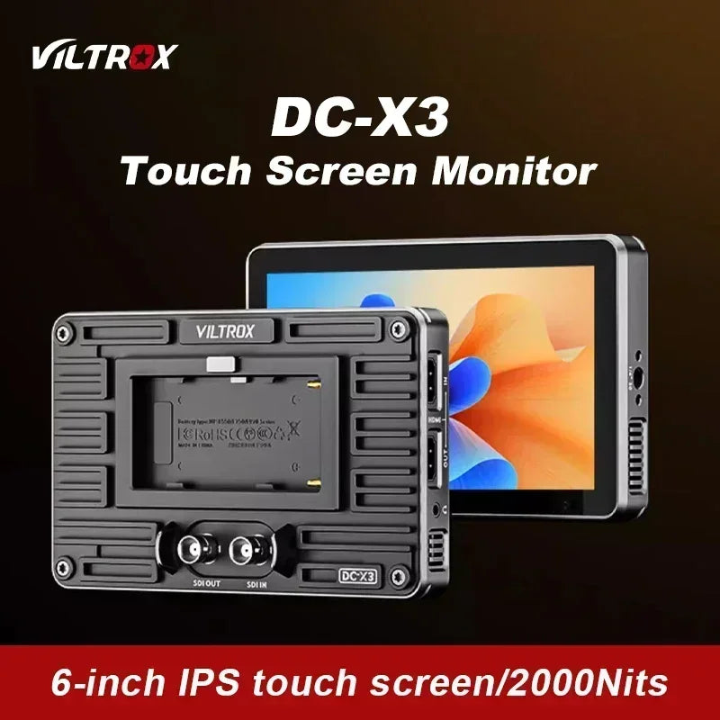 Viltrox DC-X2/DC-X3 Portable Monitor 6 Inch 2026 Nits 4K Touch Screen Profissional Photographic HD FHD Camera Monitor for Vedio