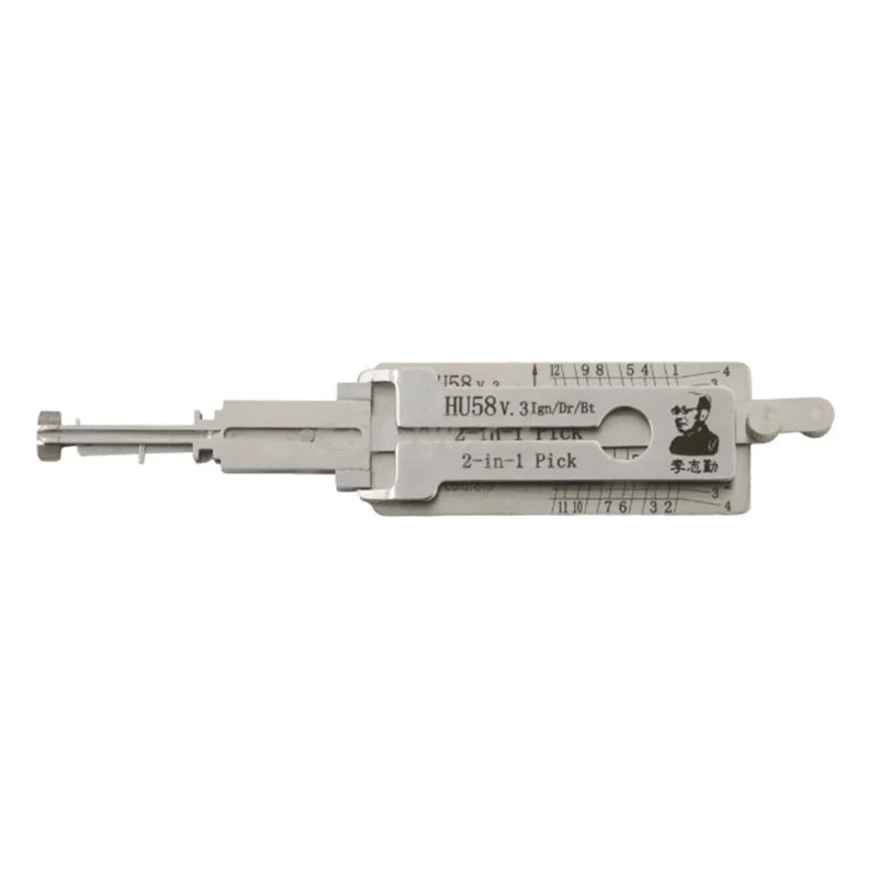 Original Lishi 2-in-1 HU66 HU100 HON66 HU100R HU92 HY22 TOY2 TOY48 HU101 HU162T-8 lishi Pick Tool  Door opening tool Stainless s