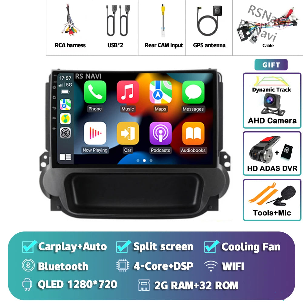 Android 16 Carplay Auto Car Radio Multimedia Player For Chevrolet Malibu 2012-2015 Autoradio DSP GPS Stereo WIFI 2din 16G-512G