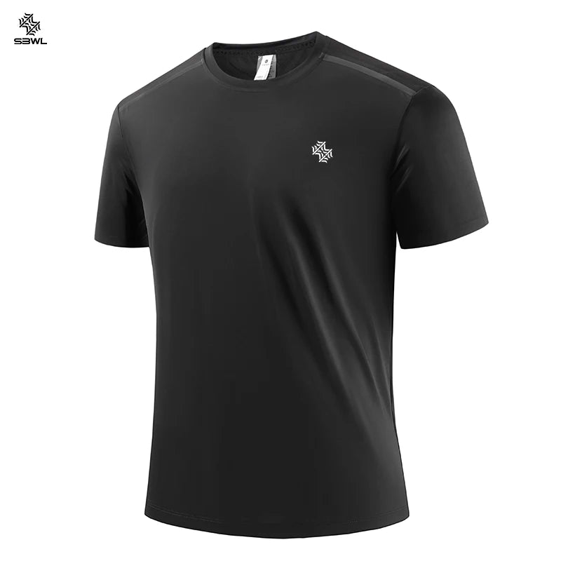 Men's Quick-Dry Fitness T-Shirt — Breathable Short-Sleeve Gym & Running Top