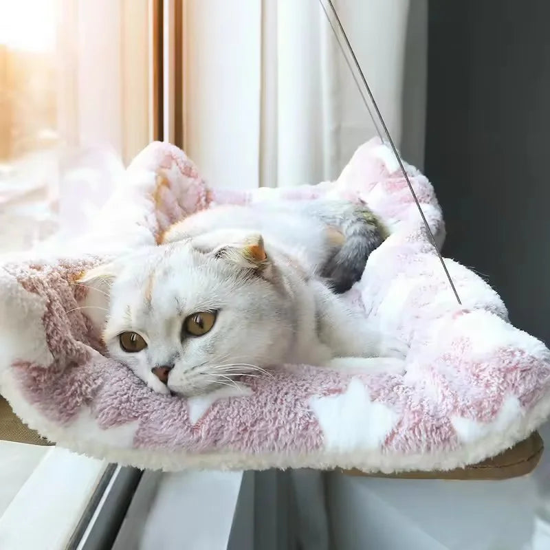 Cat Window Hammock Bed — Suction-Cup Space-Saving Perch for All Seasons