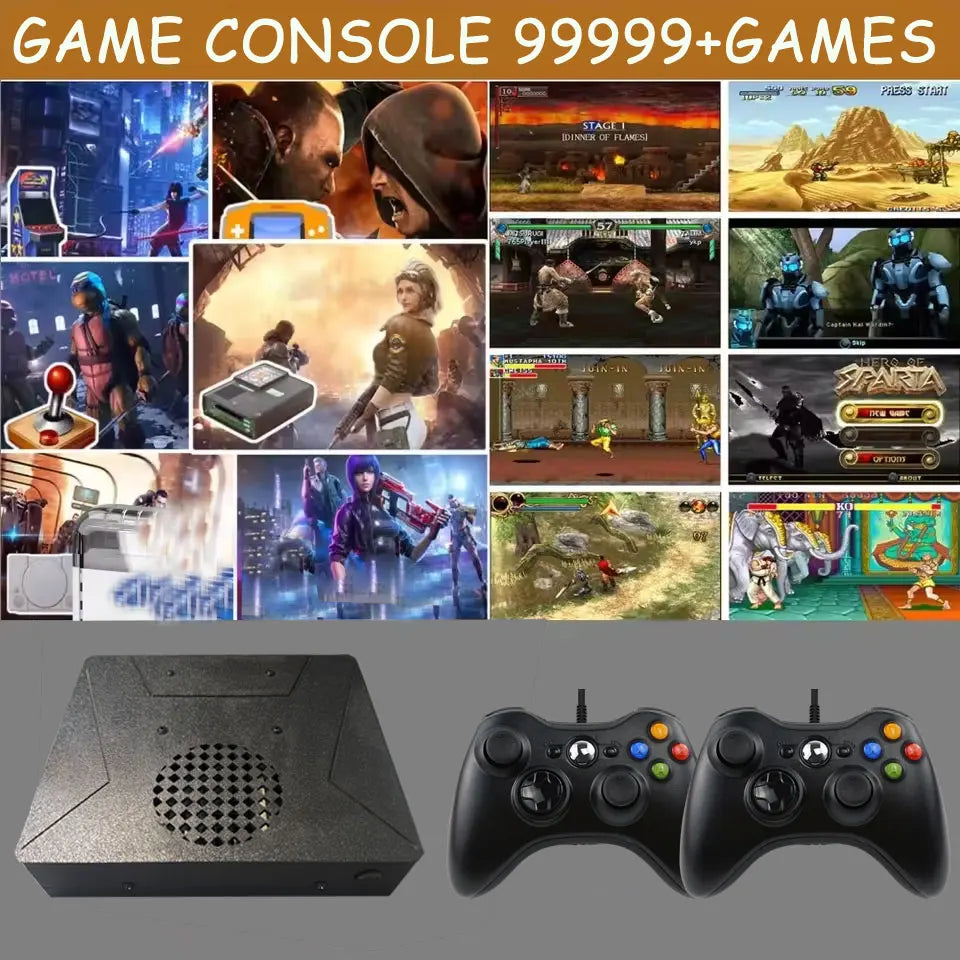 LZAKMR S1 Dual-System Game Console — Windows 11, Plug-and-Play TV, Wireless Controller