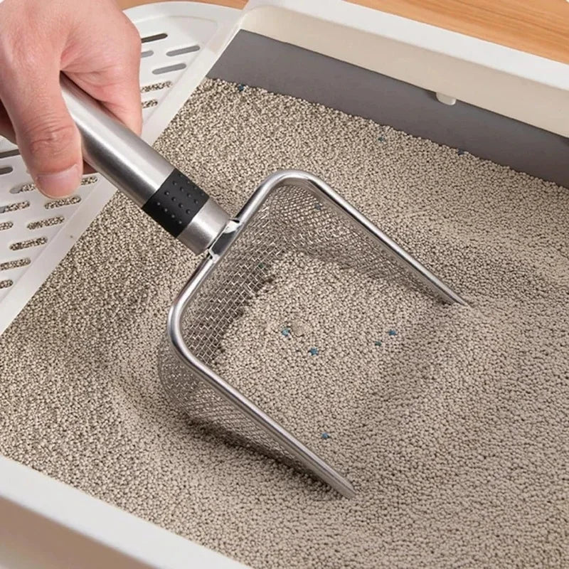 Ergonomic Stainless Steel Litter Scoop - Rust-Resistant – photo 2