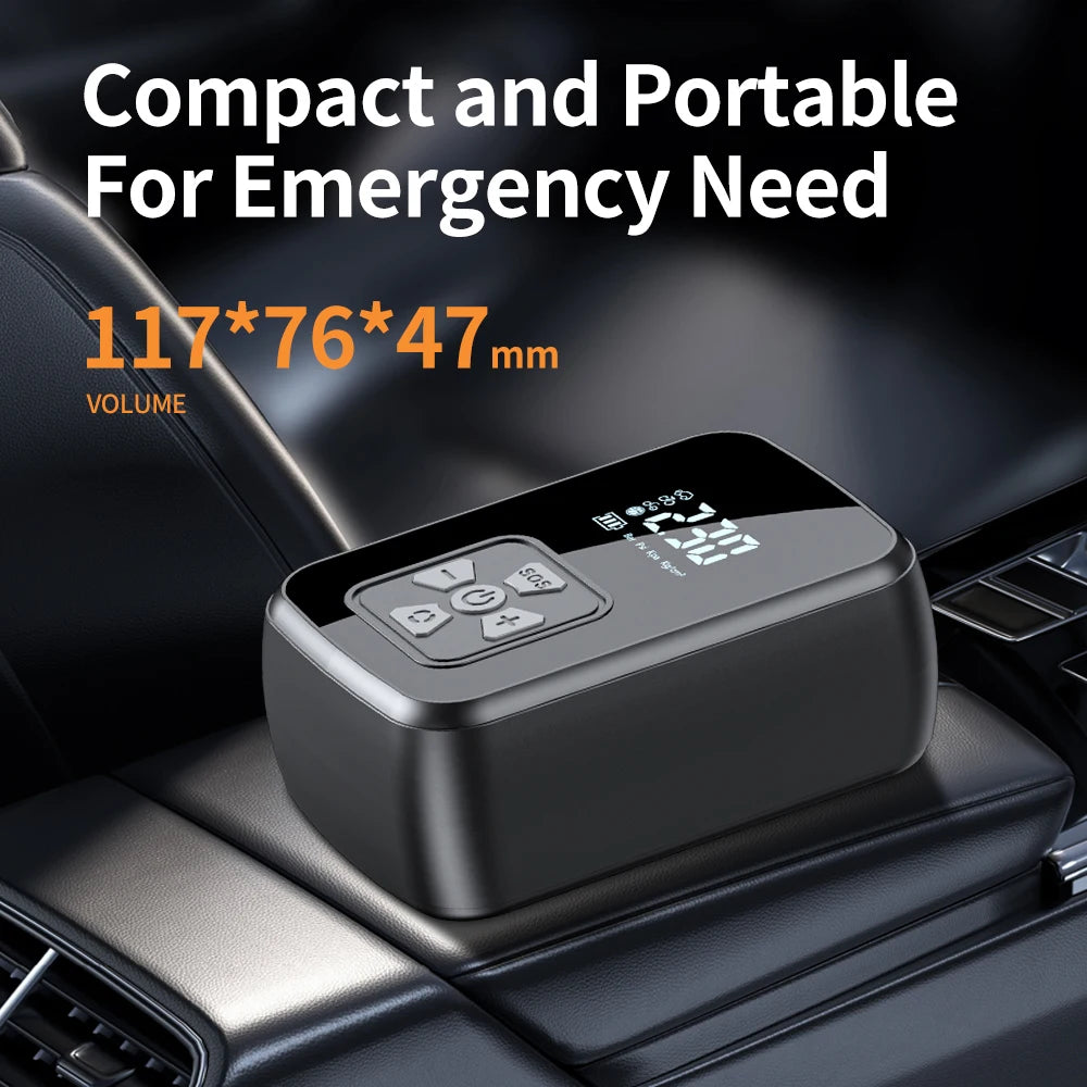 YIJU Car Air Pump Electric Portable Tire Inflator Intelligent Digital Tire Inflator For Car Motorcycle Bicycle Air Compressor