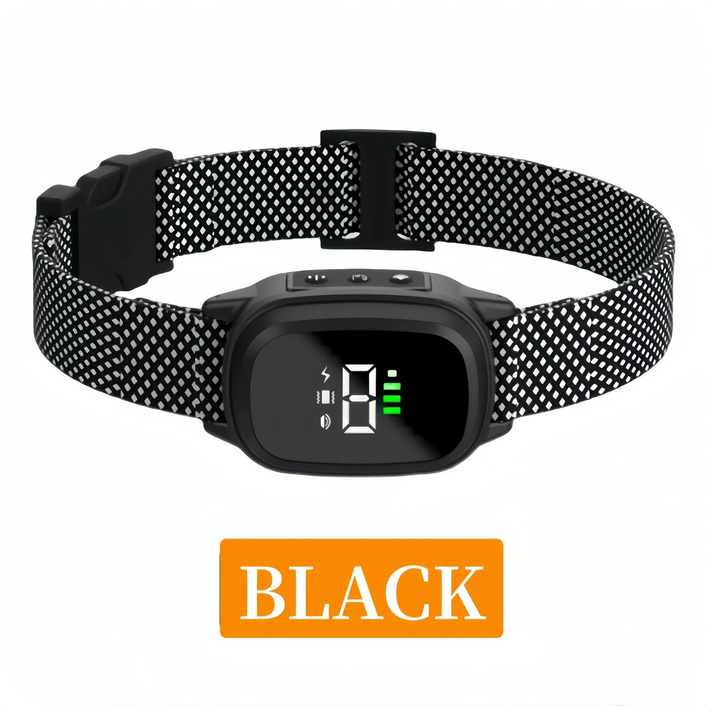 Waterproof Rechargeable Anti-Bark Dog Collar – Vibration Training Collar for Small & Medium Dogs | Black