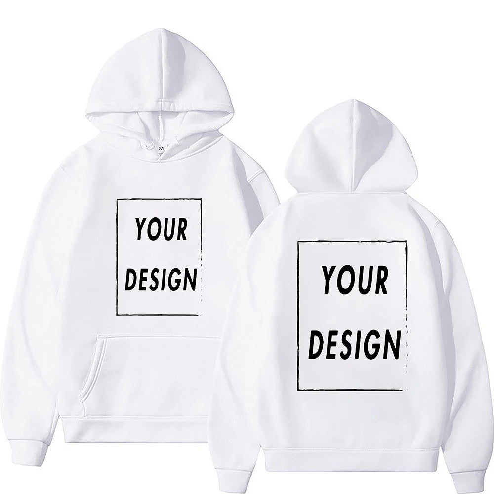 Custom Print Hoodie, Add Your Own Photo or Logo