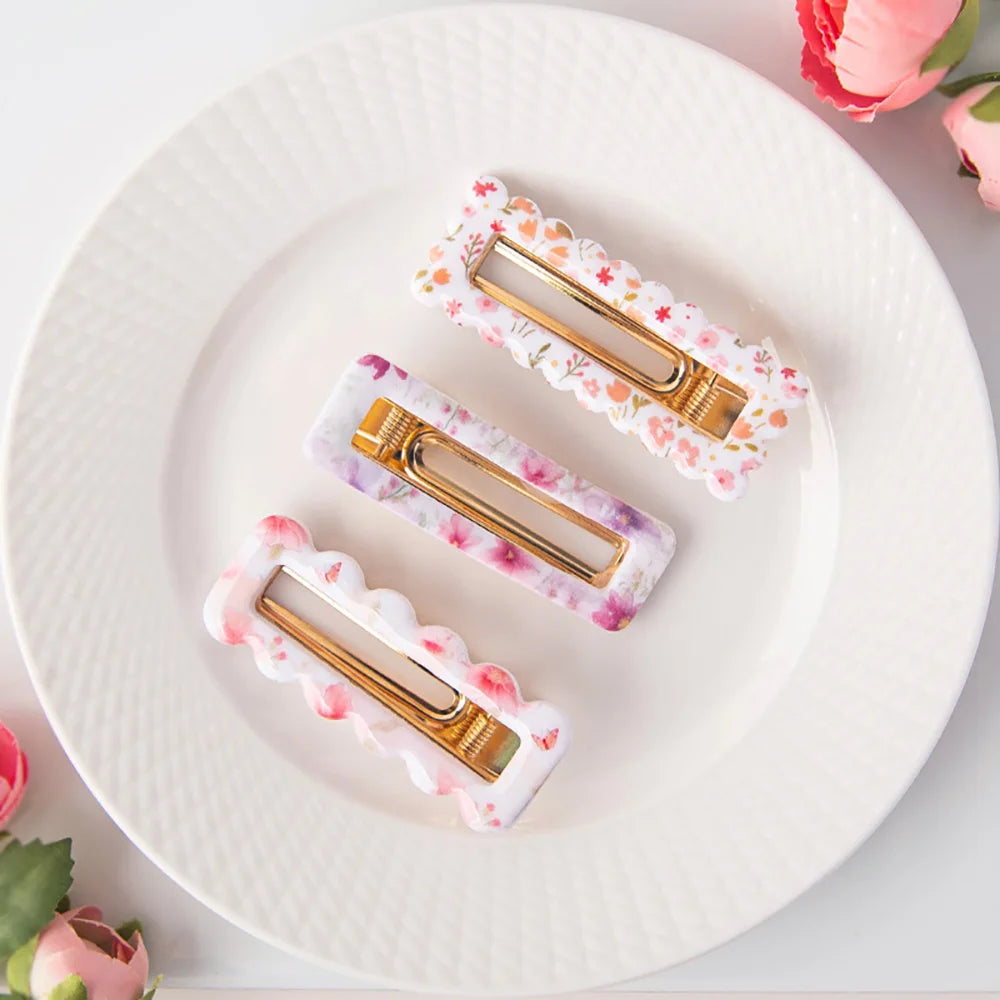 1PC Various Styles Geometric Shape Flower Tile Pattern Polymer Clay Mould Hairpin Embossing Clay Mold Jewelry Making Clay Tools