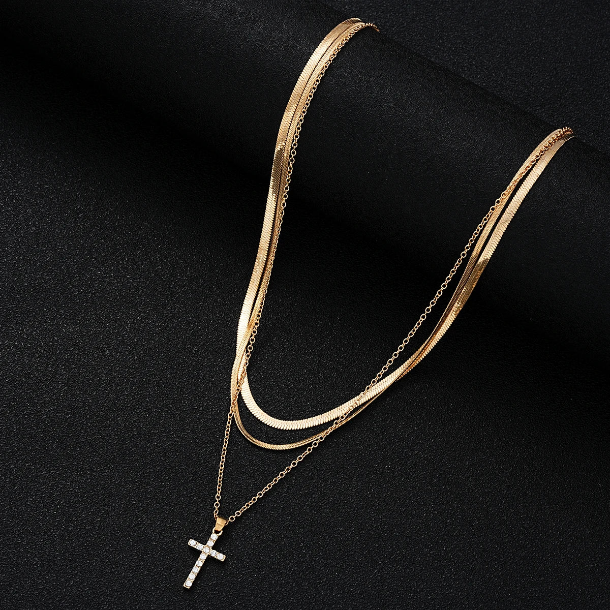 9 Pc Layered Choker Necklace Set for Women - Heart & Star Pendants