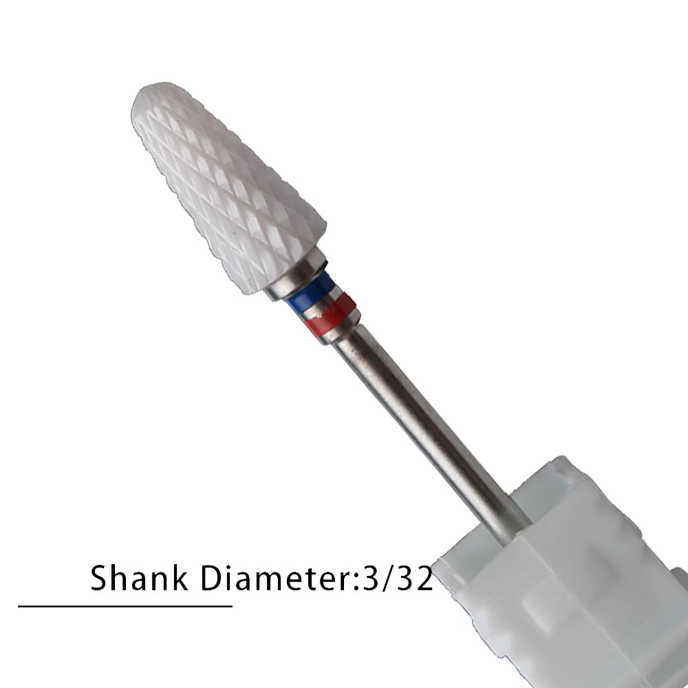 Nail Drill Bits Flame Ceramic Cutters for Manicure Electric Pedicure Nail Bits Gel Polish Remover Files Burr Nail Accessories