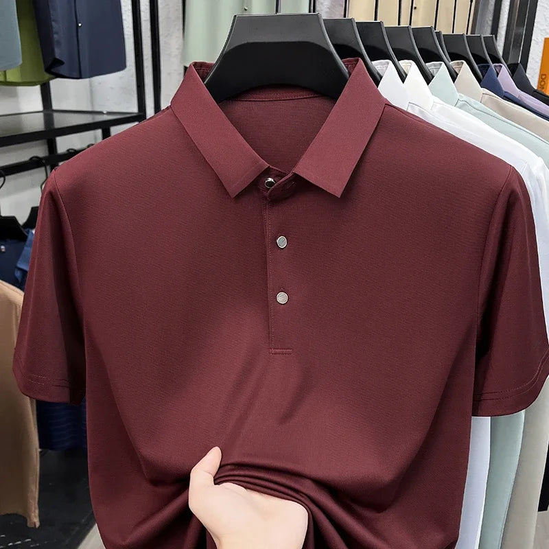 Men's Collared Polo Shirt - Quick-Dry Moisture-Wicking, Daily Wear