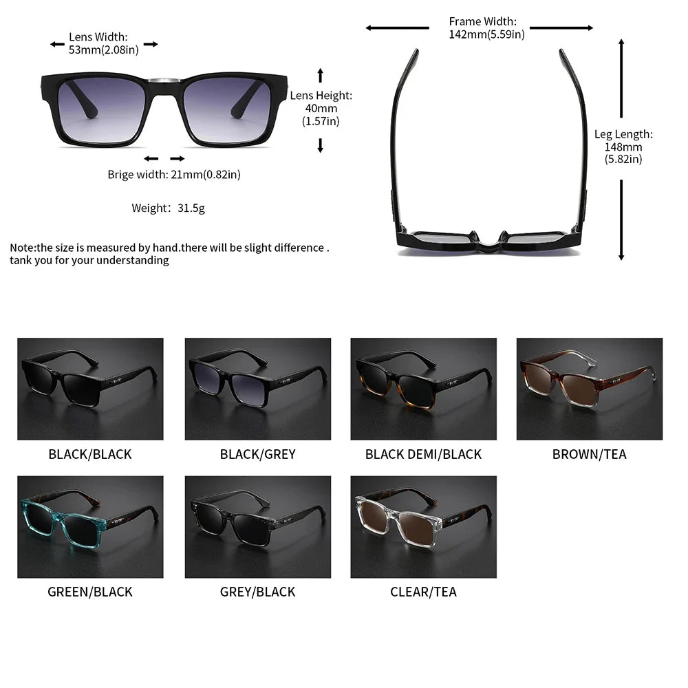 Retro Punk Square Sunglasses - UV400 Protection (3-Pack Set)