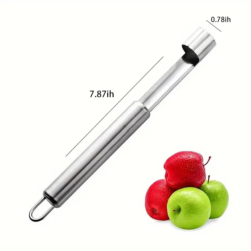 Multi-Fruit Corer, Stainless Steel for Apples, Pears, Oranges, with Hanging Hole, Easy Grip Handle, Professional Kitchen Tool