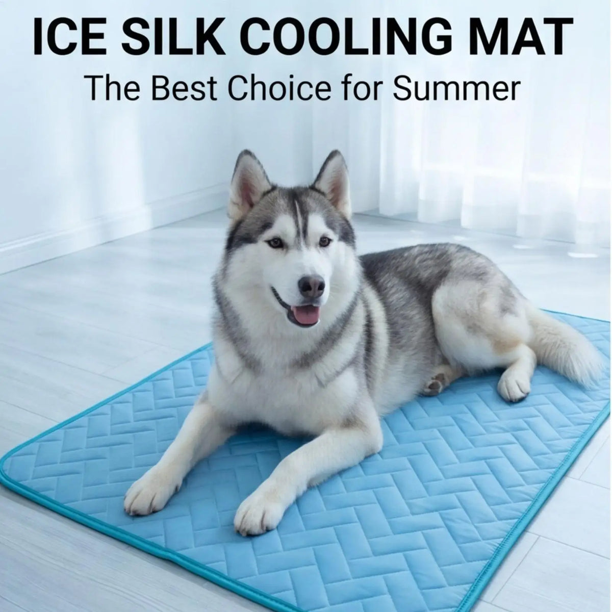 Large Dog Cooling Mat - Cold Summer Bed Pad for Big Dogs