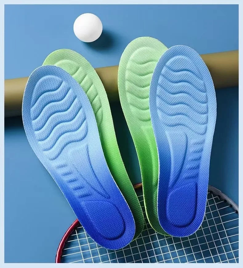 4D Cloud Sports Insoles – Shock Absorbing, Breathable PU Shoe Inserts