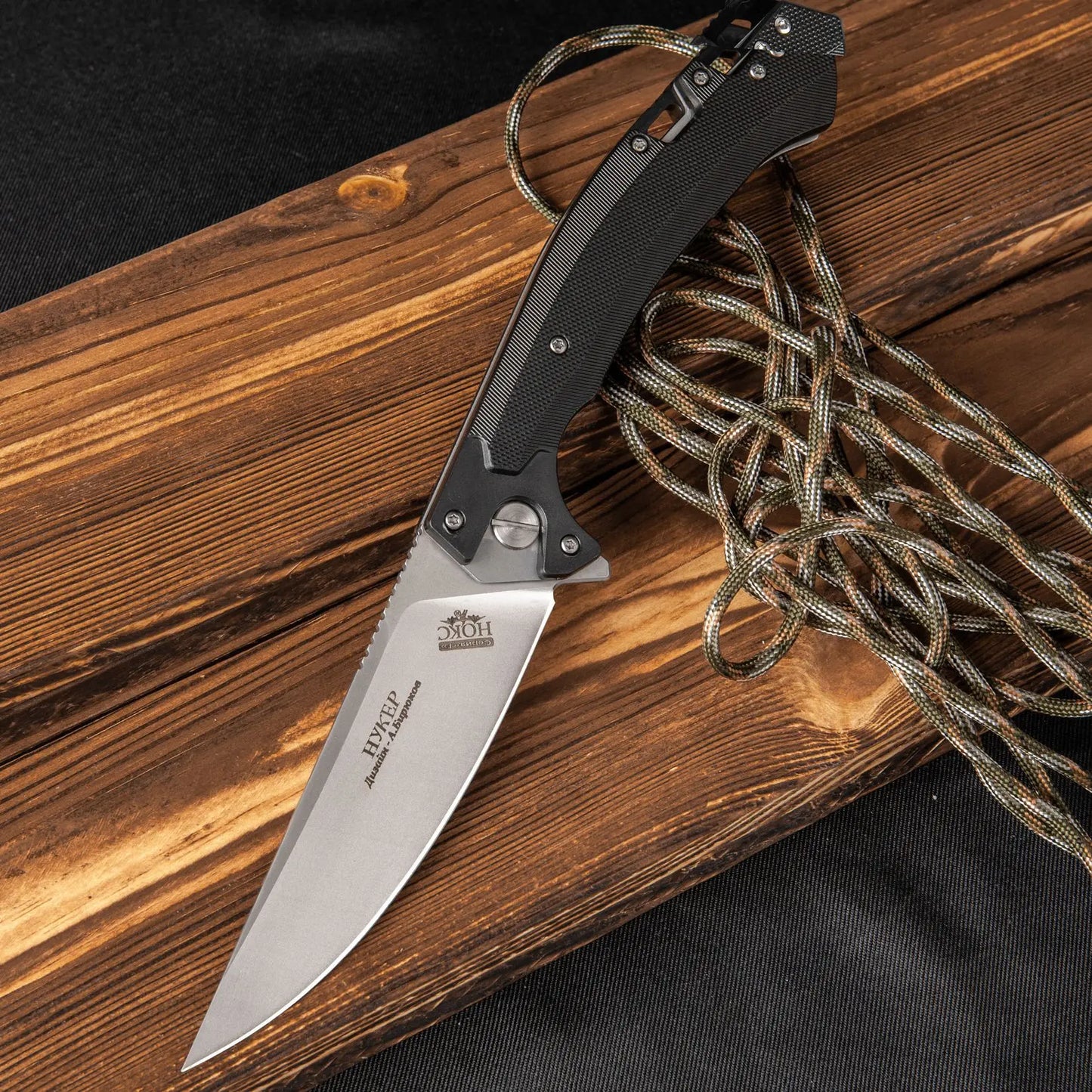 Stainless Steel 440C Folding Knife with Black Nylon Fiber Handle Portable Household Fruit EDC Carry-on Tool Knife Men's Gift
