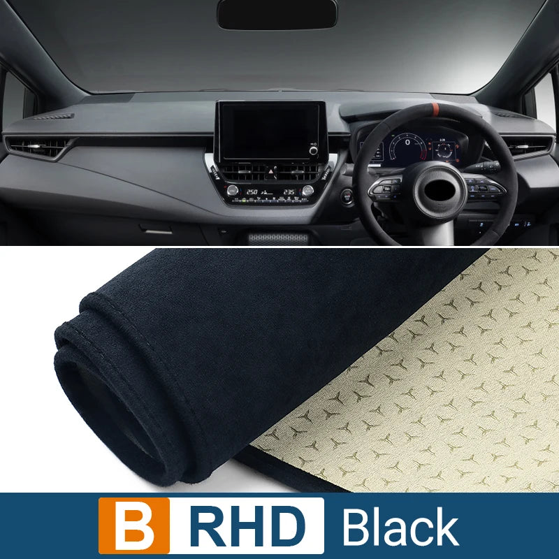 Car Dashboard Cover Avoid Light Pads Anti-UV Non-Slip Mats For Toyota Corolla E210 2019 2020 2021 2022 2023 2024 2025 Hybrid