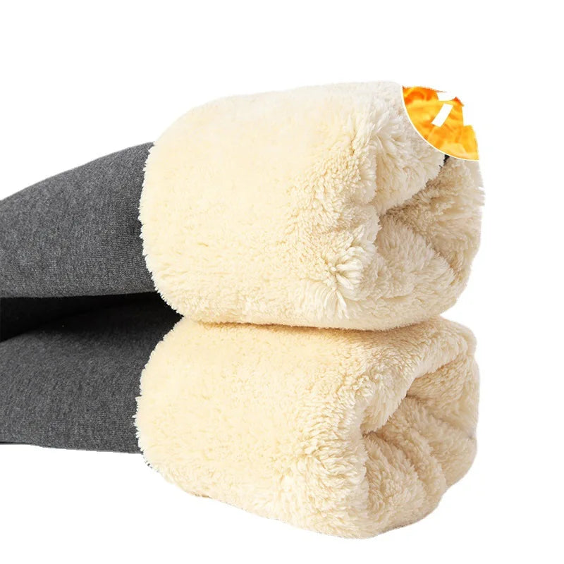 Women's Fleece Lined Leggings - Thick Winter Thermal Pants - photo 4