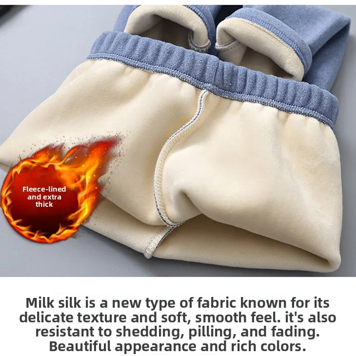 Kids Fleece-Lined Thermal Set - Warm Two-Piece Winter Pajamas - photo 4