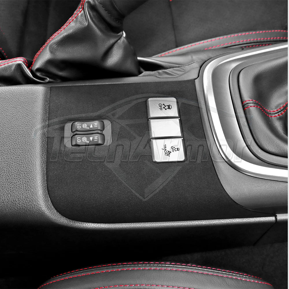 Top Suede Car Seat Heat Button Cover For Subaru BRZ Toyota GR86 2021 2022 2023 2024 2025 Sticker Interior Trim Accessories