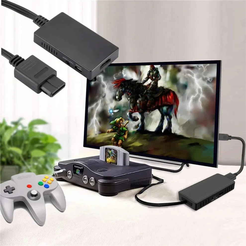 N64 To HDMI Adapter Converter Nintendo64 to HDMI Converter Adapter Plug And Play For Nintend 64/SNES/NGC/SFC Gamecube Console