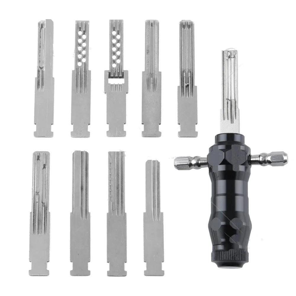 Steel Locksmith Tools For Extreme Storm Tin Foil Tools Set Locksmith Lock Open Keys Repair Tools Gold And Silver Tin Foil Key