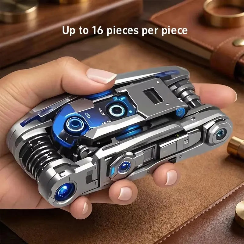 16-in-1 Socket Wrench Set Non-slip Rotating Head Durable Stainless Steel For Home Car Repair Easy Universal Tool Multifunctional