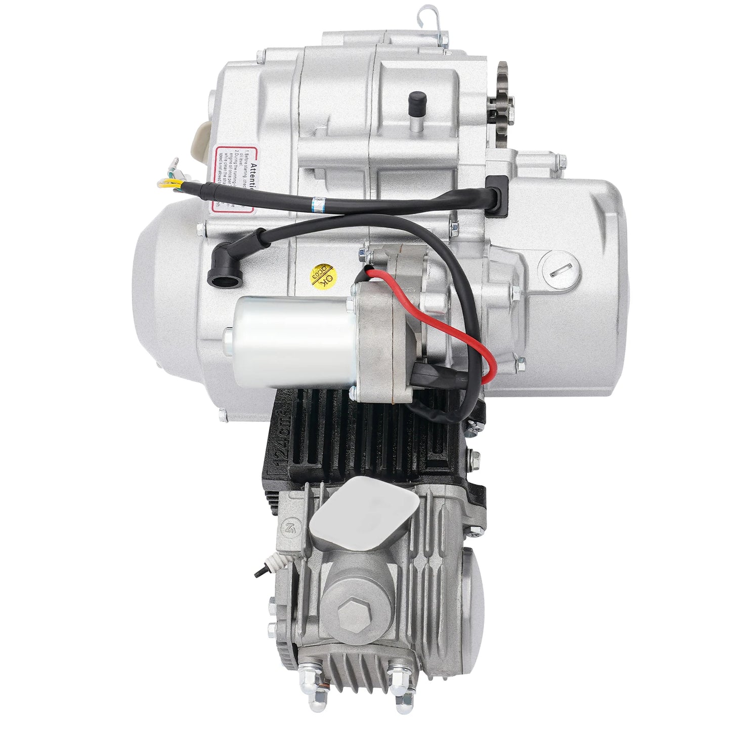 110cc 4-Stroke Complete Engine Motor 152FMH Auto Transmission with Electric Start for 50cc 70cc 90cc 110cc ATV Quad Go Kart Off-Road Pit Bike Mini Dirt Bike Buggy UTV