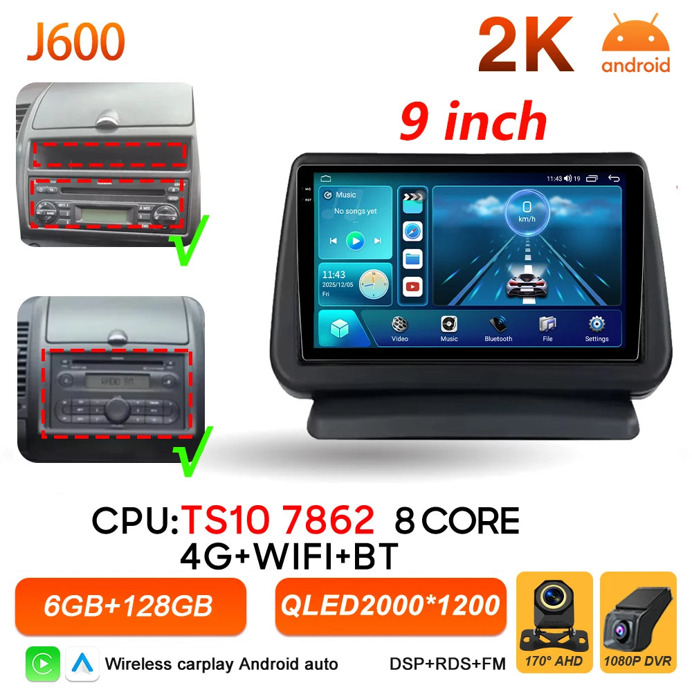 Android 16 Auto Car Radio For Nissan Note 2004 2005 2006 2007 2008 - 2012 Carplay Multimedia Player GPS Navigation DSP BT Stereo