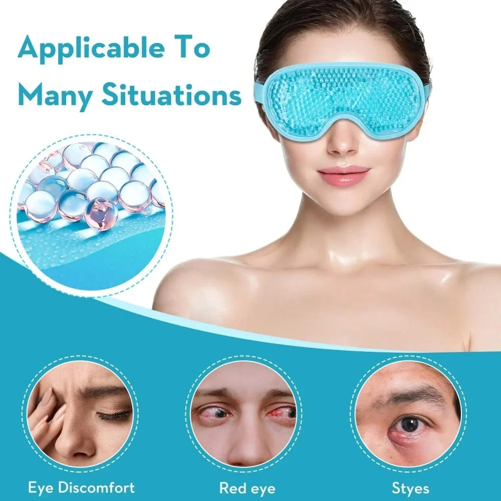 Gel Eye Mask Ice Compress Hot Compress Sleeping Mask Eyes Beauty Health Tools Anti Dark Circle Eyes Bag Relax Sleep Aid Gel Mask