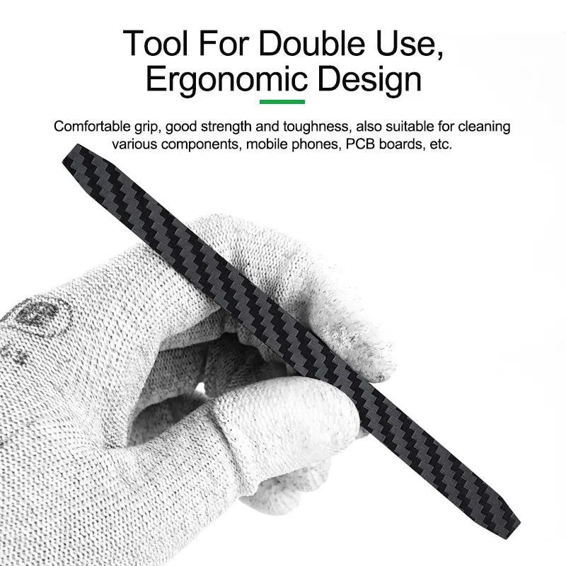 Rafford Anti-static Carbon Fiber Non-magnetic Disassembly Crowbar for Mobile Phone Repair Disassembly Crowbar Repair Tools