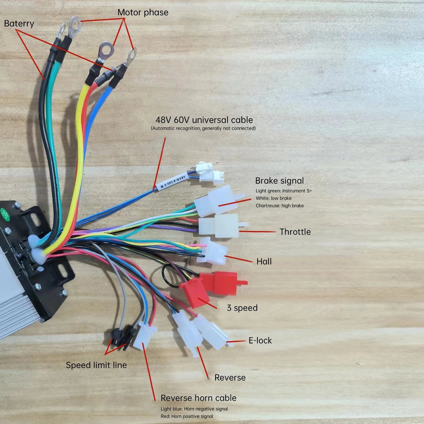 48-72V 3000W Brushless Motor Kit with Controller and Throttle for Electric Scooter E Bike Engine Motorcycle DIY Part Conversion
