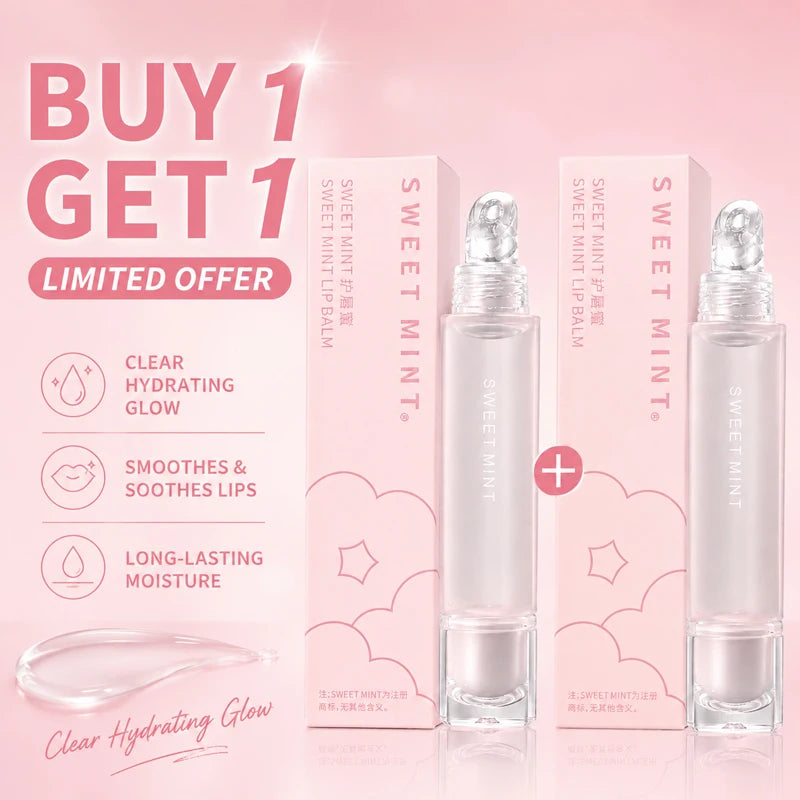 Clear Hydrating Lip Balm Transparent Lip Gloss Non-Sticky Moisturizing Lip Care for Dry Chapped Lips Women Daily Use