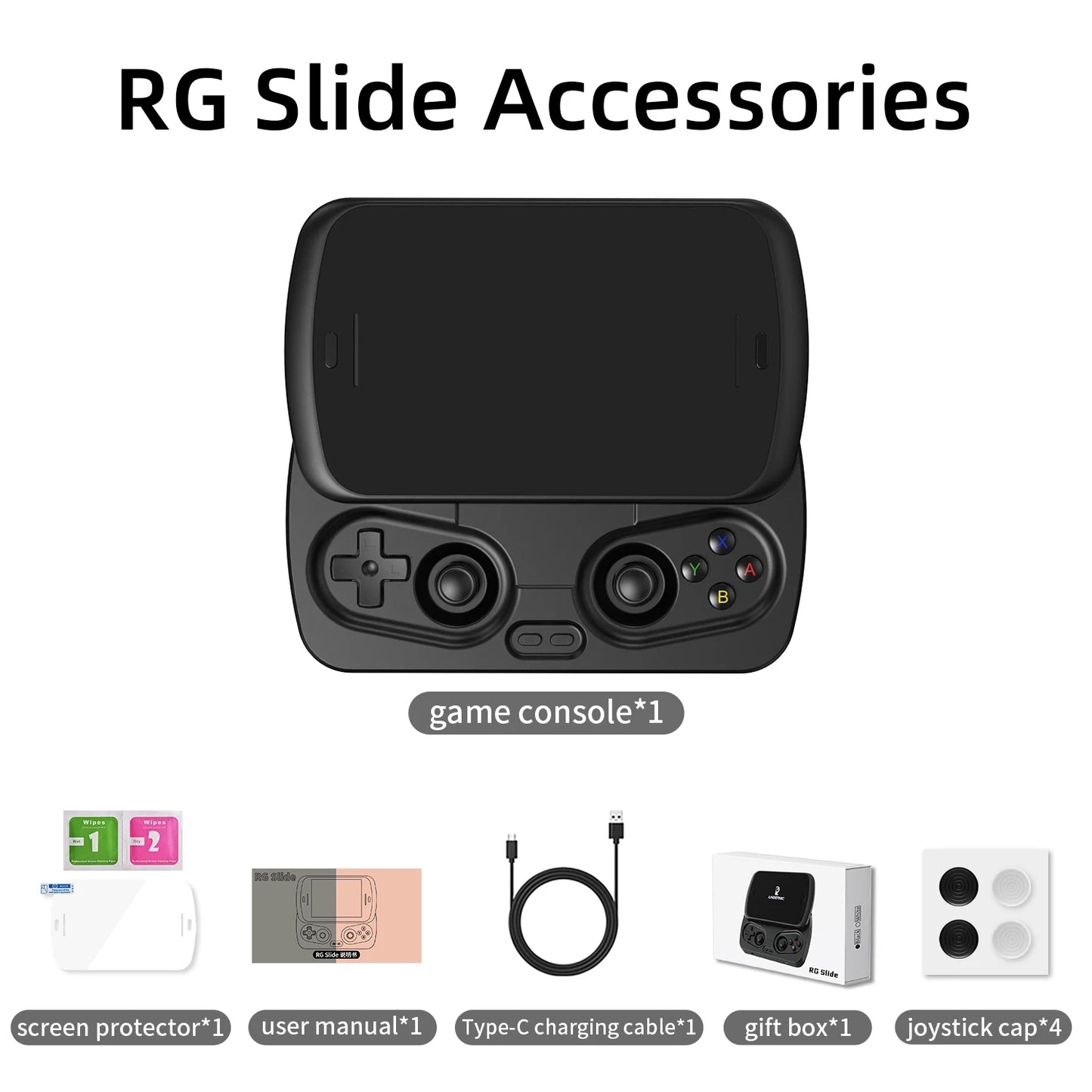 ANBERNIC RG Slide Handheld Game Console 4.7-inch LTPS In-Cell Display 1280*960 Screen Retro Video Game Player Android 13 5000mAh