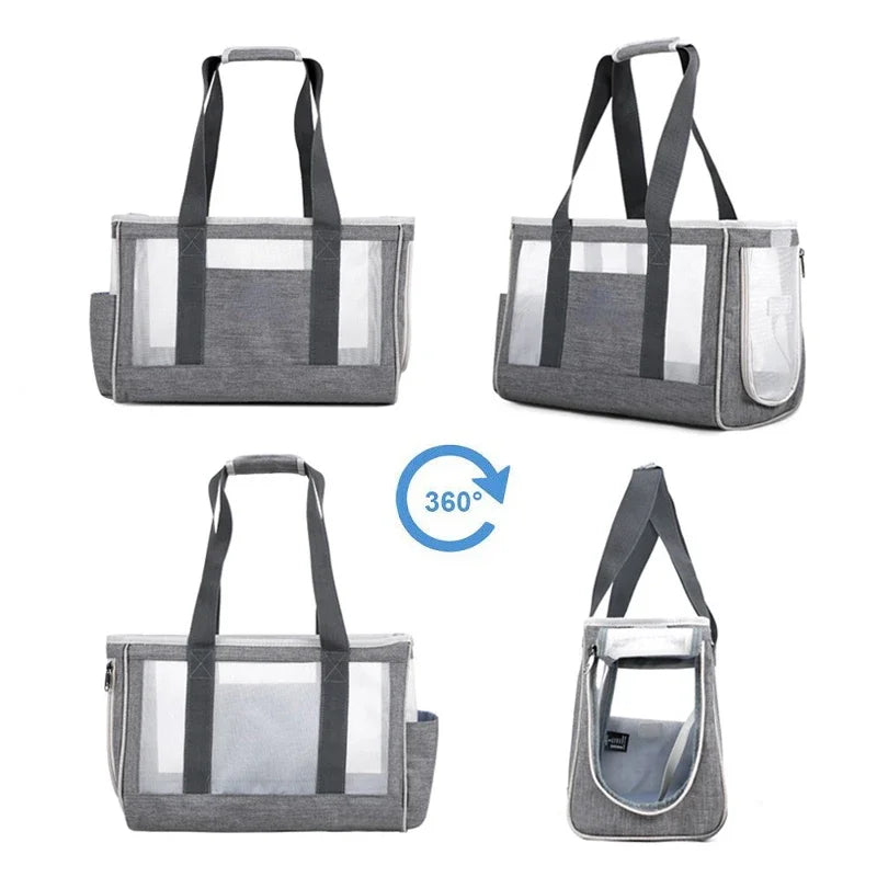 Single Shoulder Pet Carrier Bag - Breathable Travel Handbag – photo 3