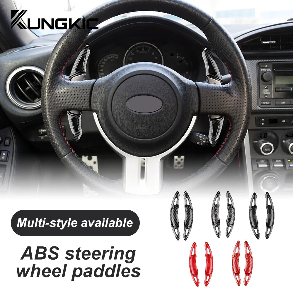 Car Steering Wheel Shift Paddle Shifter Extended Carbon Fiber ABS For Subaru BRZ Impreza WRX XV Crosstrek Forester For Toyota 86