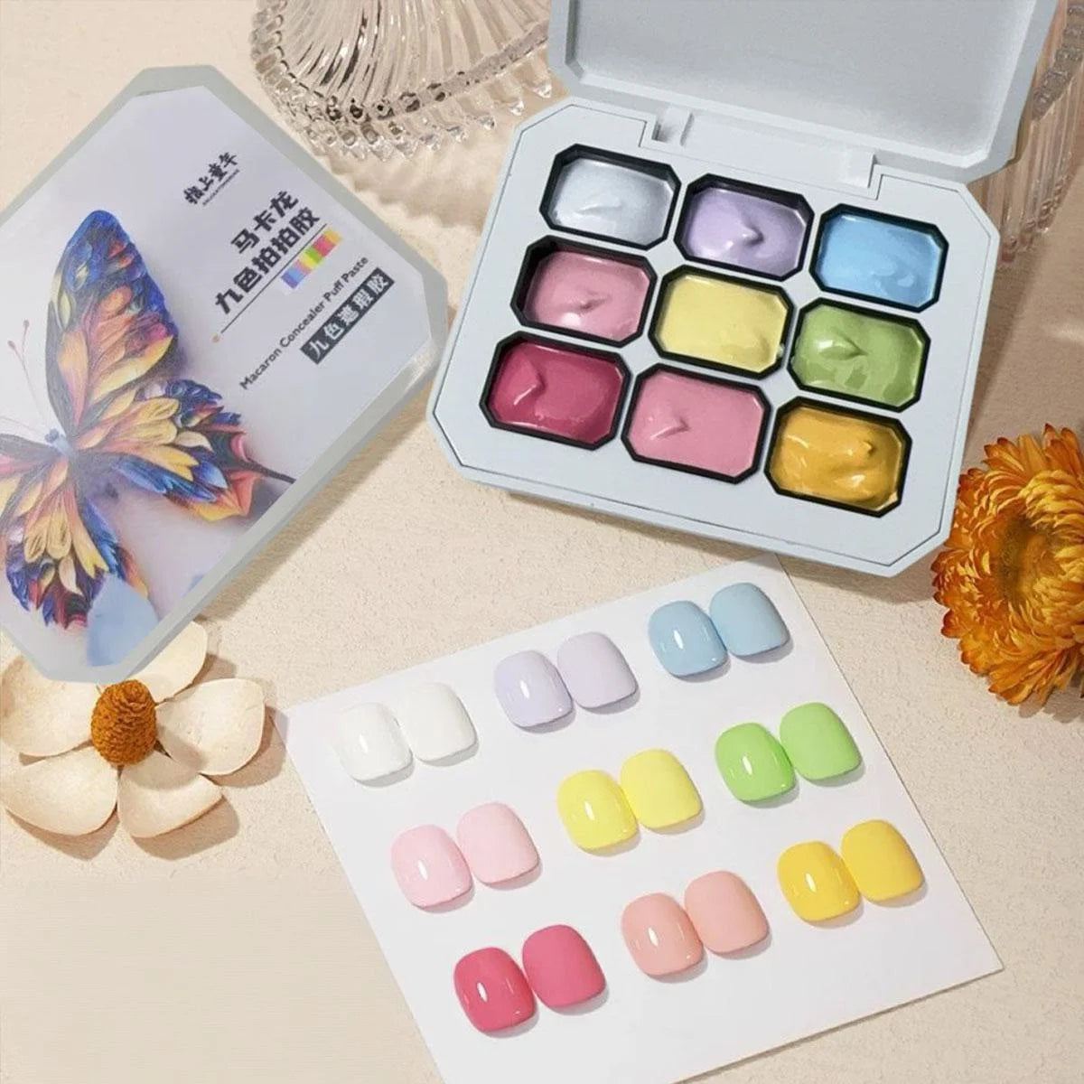 1pc 9-Color New Popular Patting Gel Gradient Dream Texture Soak Off UV&LED Gel Nail Polish Art Creation Salon Christmas DIY Ins