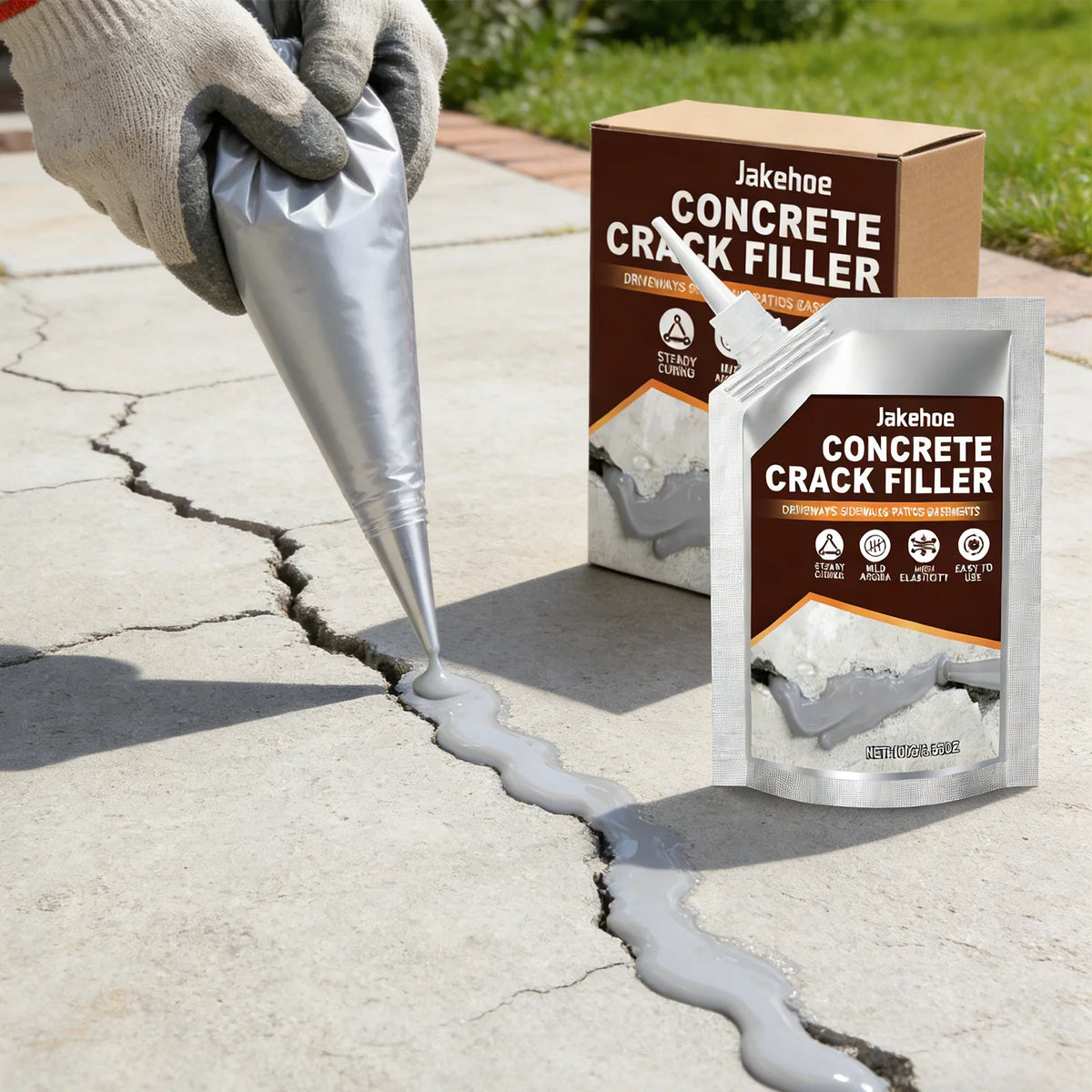 Self-Levelling Concrete Crack Filler and Masonry Gap Sealant