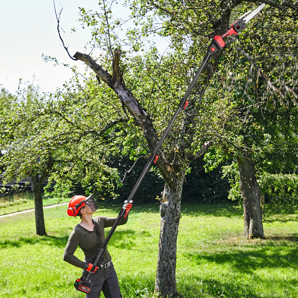 ONEVAN Cordless Telescoping Pole Saw — 2.25m Electric Branch Pruner