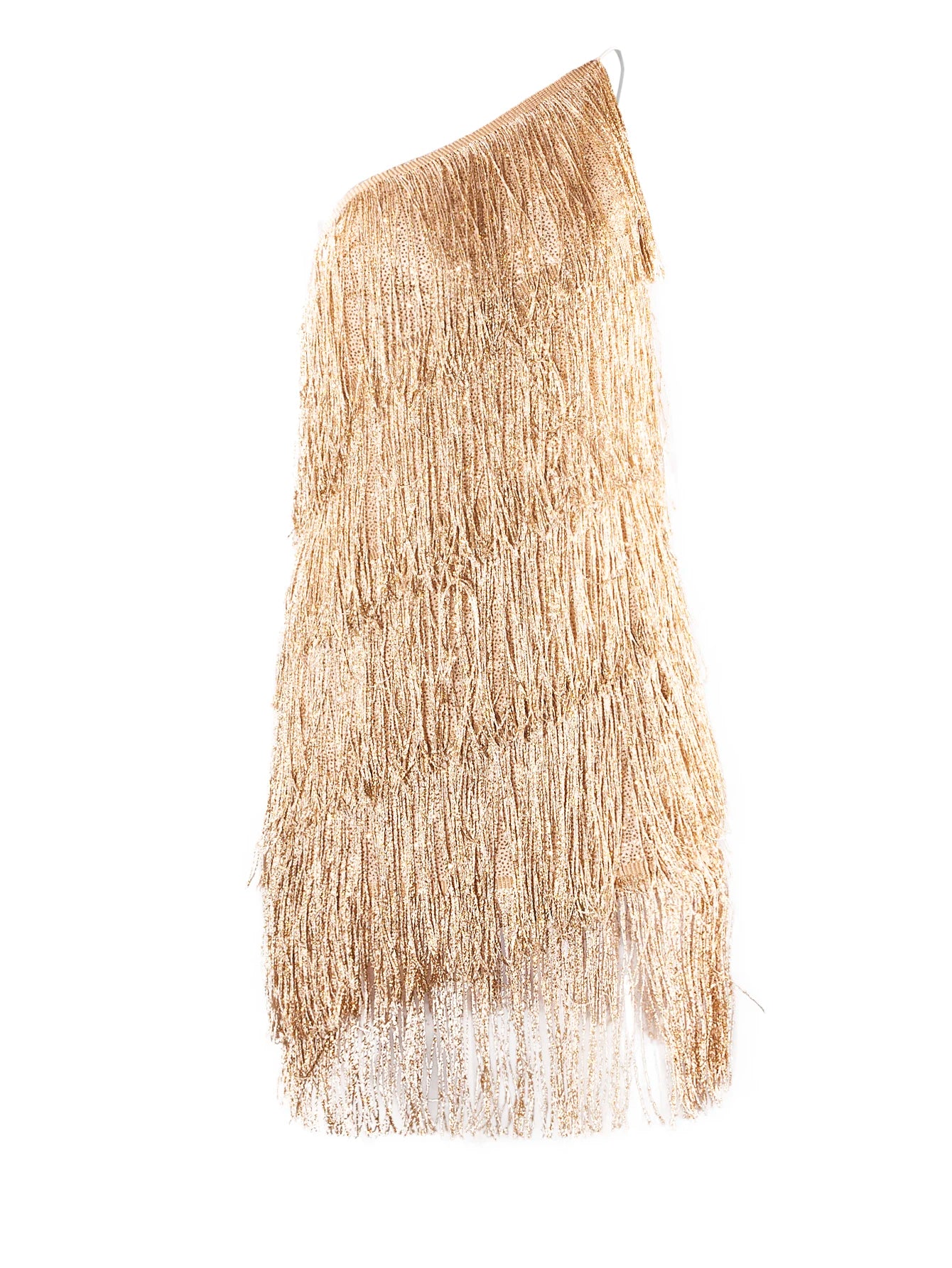 Women's one shoulder tassel slim fit dress, nightclub short skirt, sleeveless dress, solid color dress
