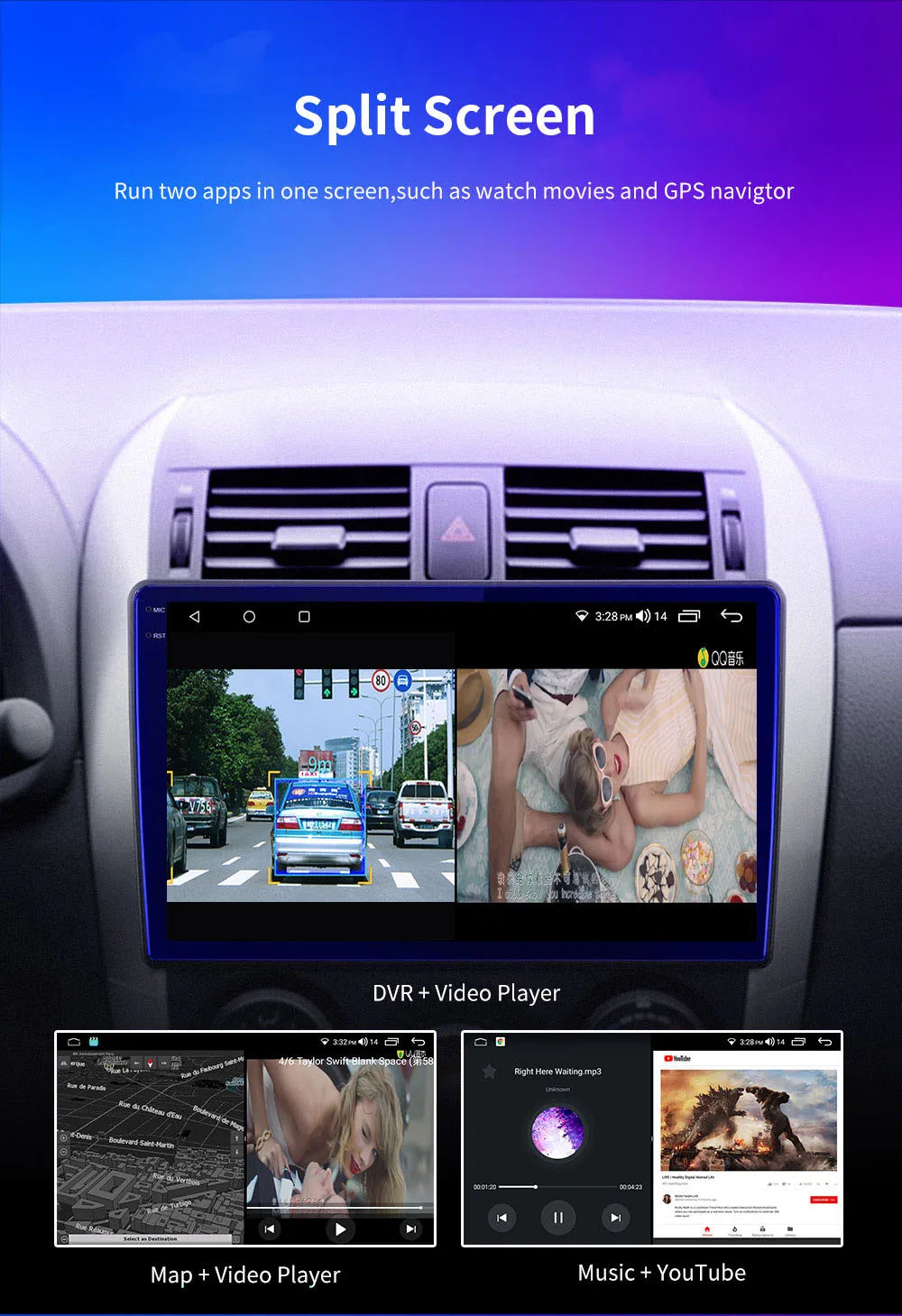 Android 16 Carplay Auto Car Radio Multimedia For Chevrolet Silverado 3 GMTK2 2014 2015 2016 2017 2018 GPS BT 4G Stereo Head Unit