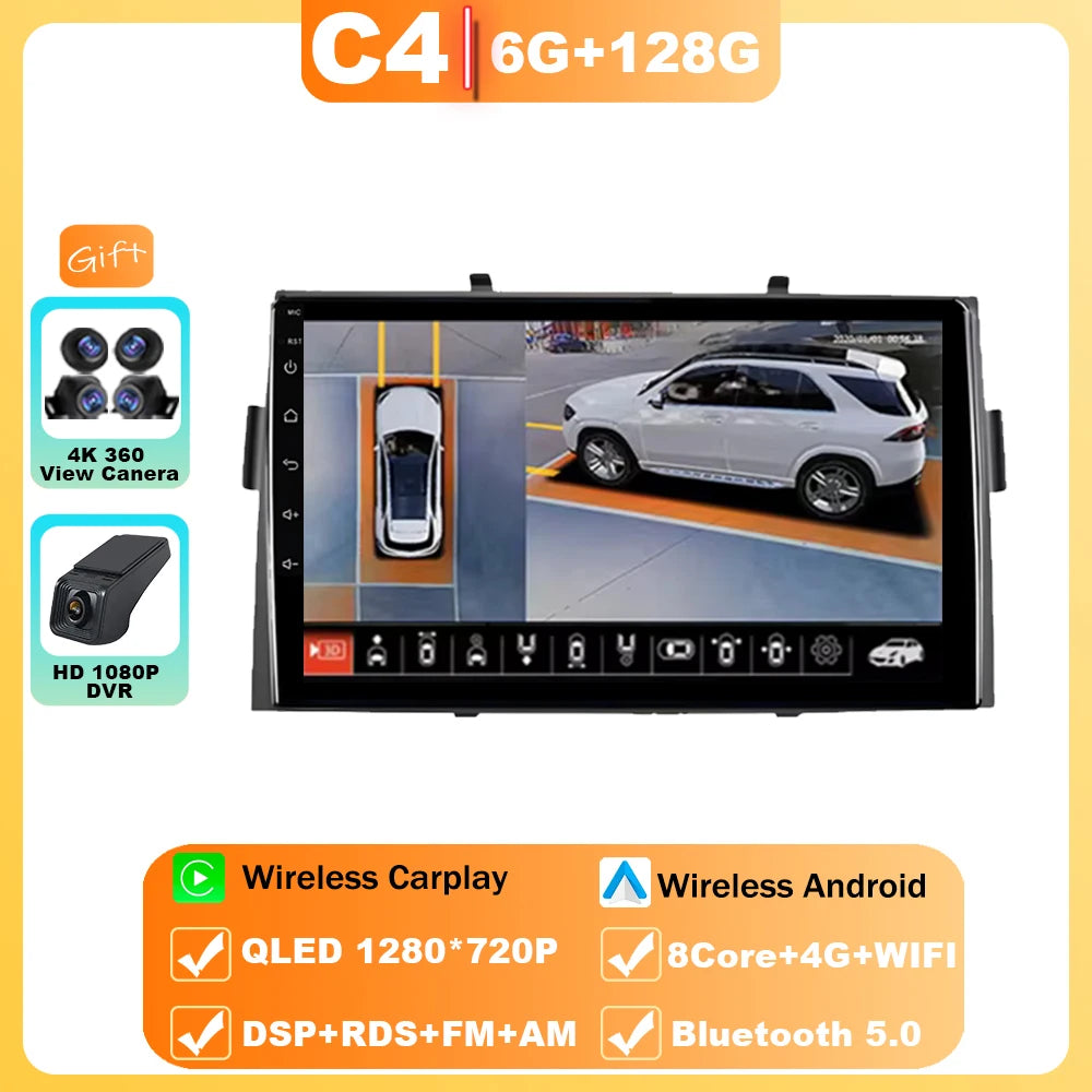 Android Car Stereo for Honda Ridgeline (2006–2014) — Wireless CarPlay, Android Auto, GPS, WiFi, All-in-One