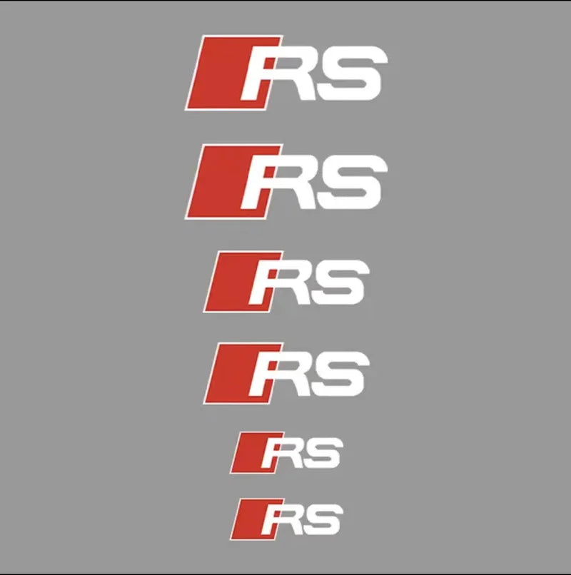 Brake Caliper Decals — Heat-Resistant Waterproof Stickers (6-Pack)