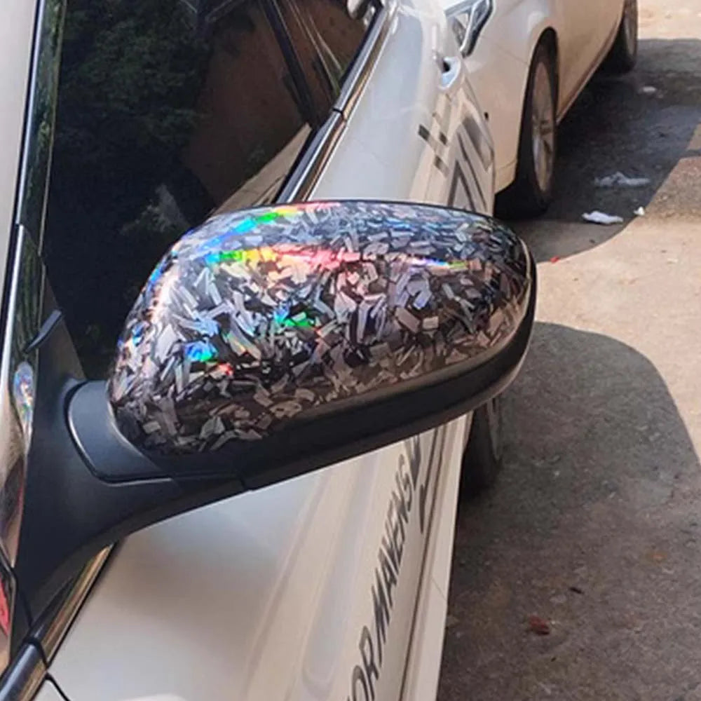 Forged Carbon Fiber Vinyl Wrap - Air Bubble Free Auto Adhesive Film