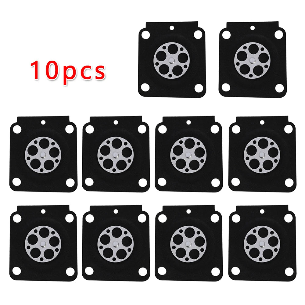 10PCS Carburetor Metering Diaphragm Carburetor Membrane Pads For Stihl 4314 121 4700 For Zama A015053 C1Q Carb Auto Accessories