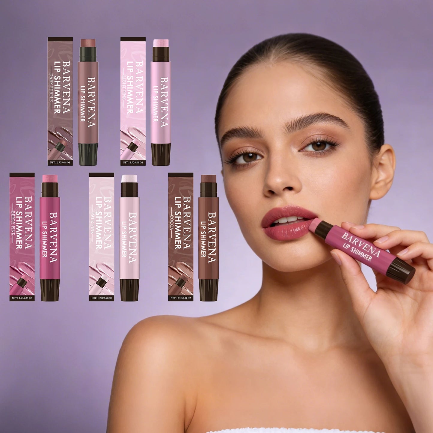 Hydrating Lip Shimmer Gloss - Glossy Nourishing Lip Care for Dry Lips
