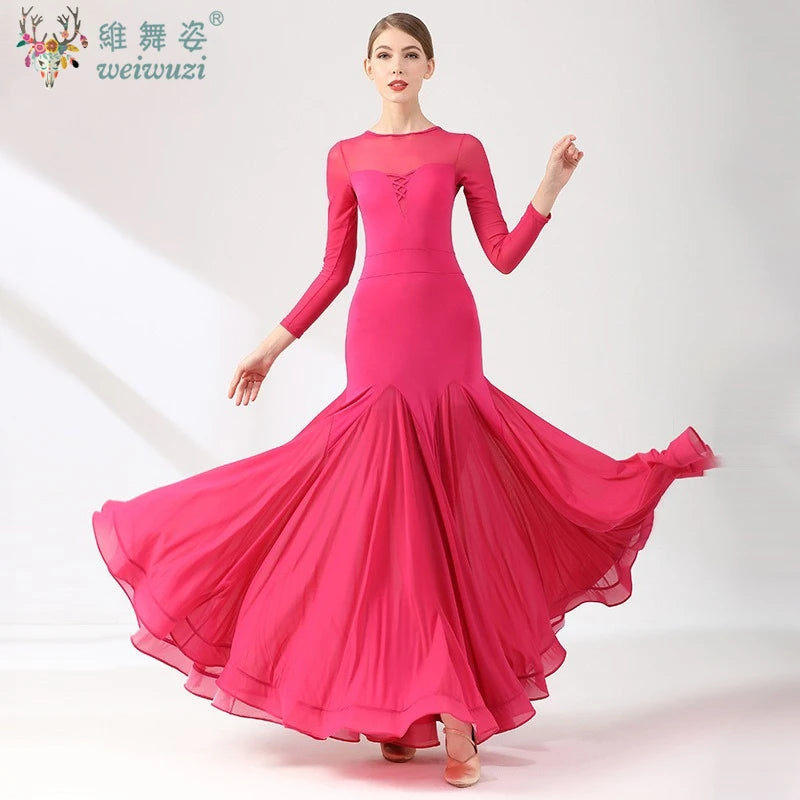 Women's waltz ballroom performance dress